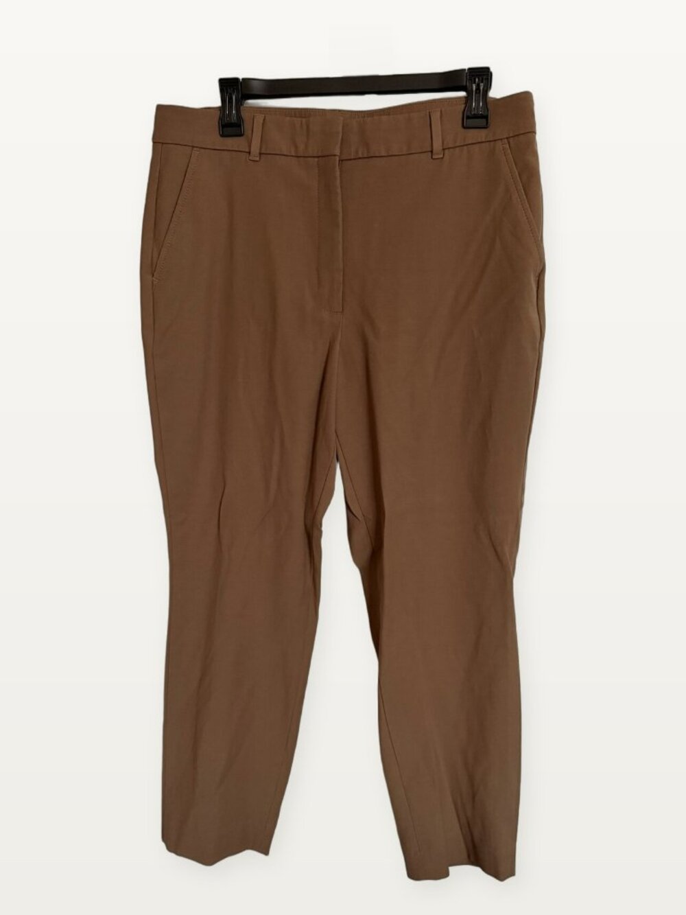 Tan Camel Tailored Ankle Dress Pants Slant Pockets